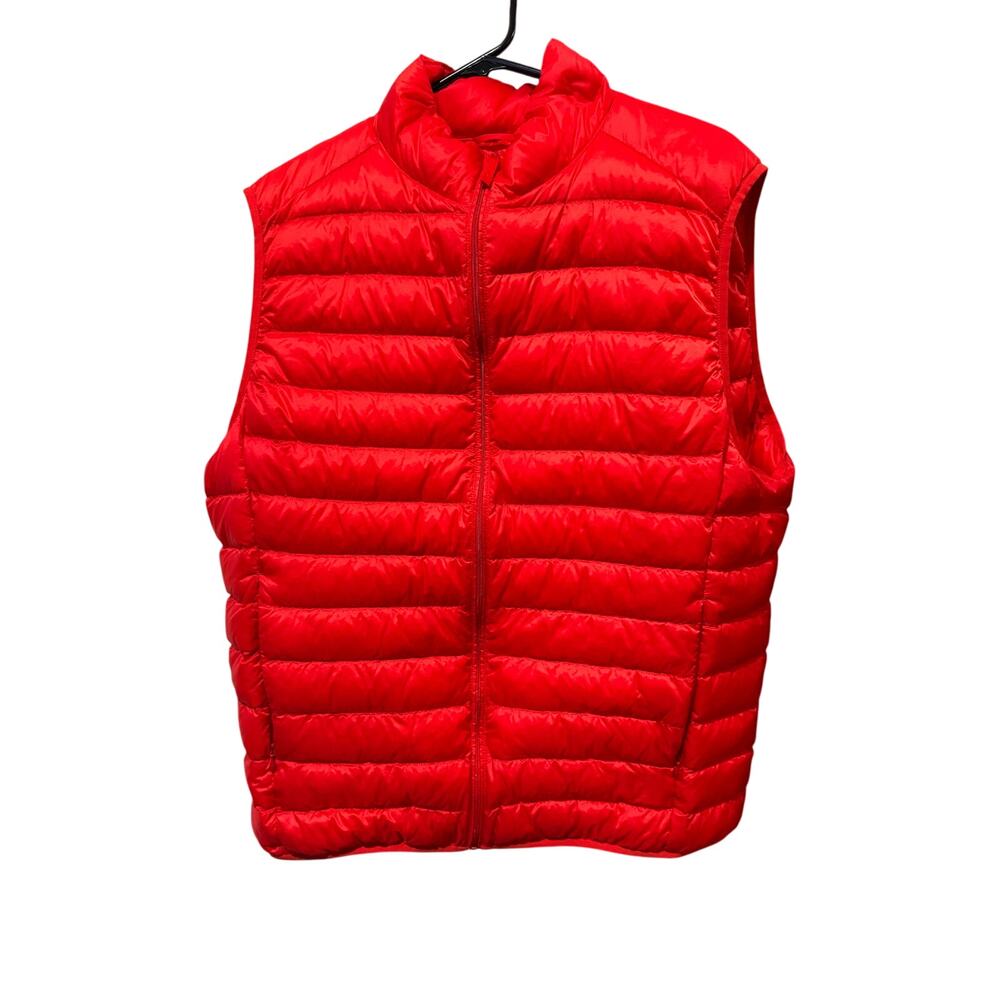 UNIQLO Lightweight Packable Down Puffer Vest Christmas Red XL